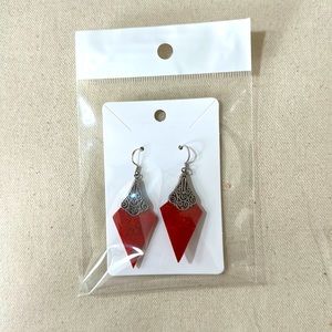 Silver earrings